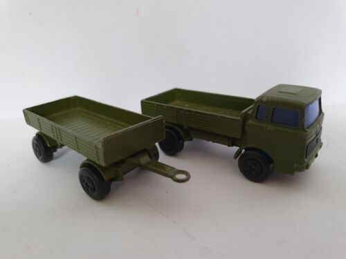 VINTAGE ARMY MATCHBOX MERCEDES TRUCK AND TRAILER SUPERFAST VNC - Picture 6 of 9