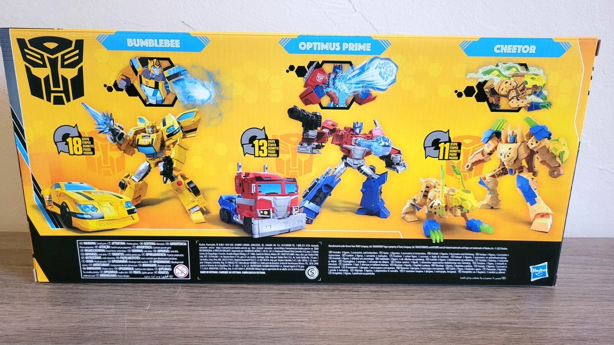 TRANSFORMERS BUZZWORTHY BUMBLEBEE HEROES OF CYBERTRON 3 PACK