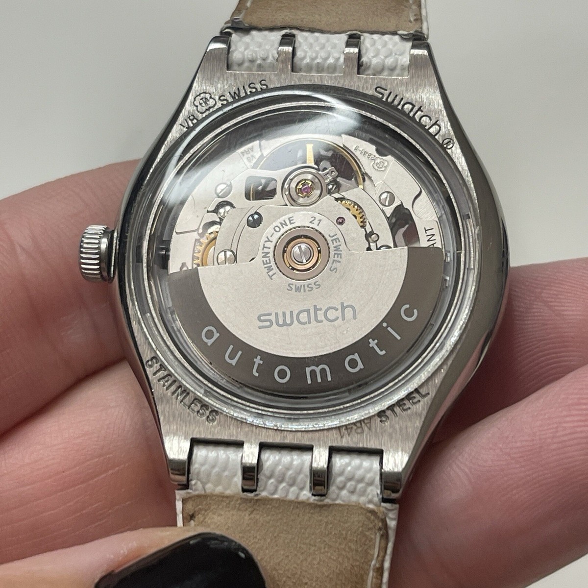 Swatch Watch Happy Numbers SUJK121C Vintage 2006 Vintage 1993 Swatch Algarve GN128 Blue Floral | Mercari main image 3
