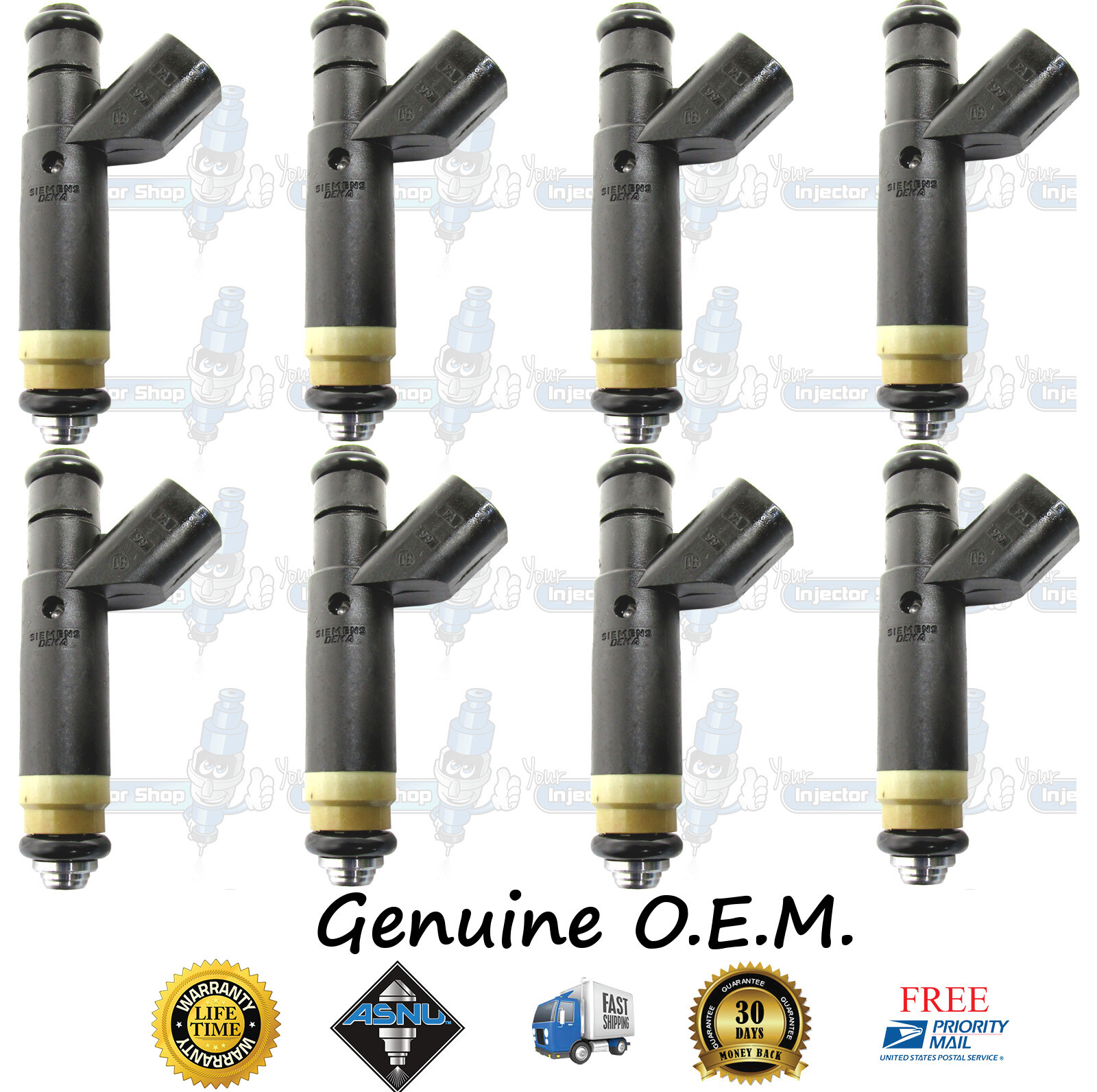 Genuine Performance Ford Motorcraft 8x Fuel Injectors 4L3E-B4C 2004-08 4.6L SOHC