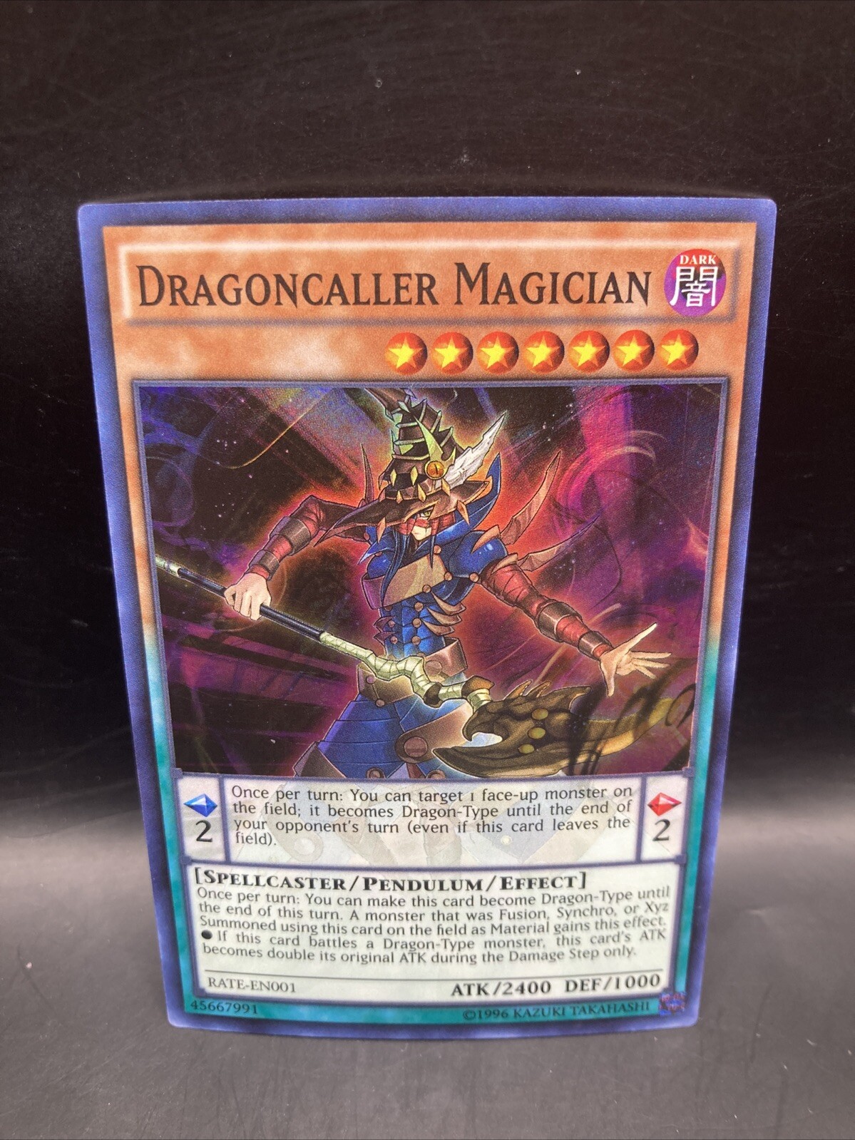 Dragoncaller Magician RATE-EN001 Raging Tempest Unlimited Edition TCG Card  