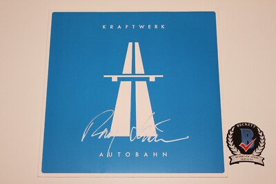 RALF HUTTER SIGNED KRAFTWERK AUTOBAHN ALBUM VINYL RECORD LP