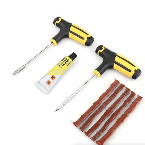 65pc Tire Repair Kit DIY Flat Tire Fix Car Truck Motorcycle Plug Patch Home Shop - Picture 22 of 24