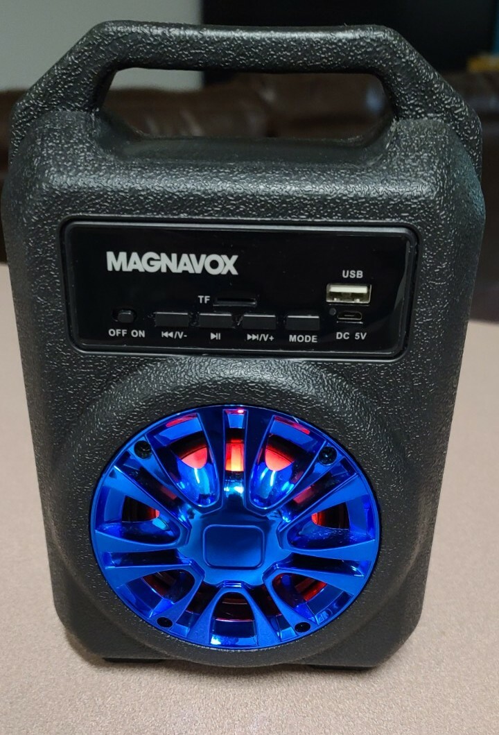 Magnavox Portable Party Bluetooth Speaker W/ Color Changing Magnavox Portable Party Bluetooth Speaker W/ Color Changing