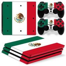 Sony PS4 PLAYSTATION 4 Pro Skin Sticker Screen Protector Set - Mexico Motif