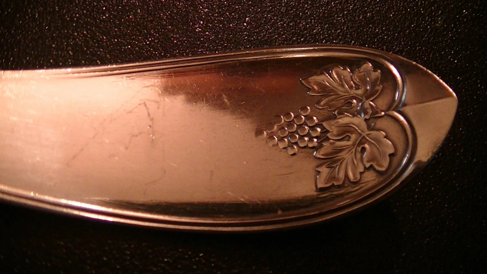 IVY AKA GRAPE 1867 TWIST HANDLE SOUP LADLE FLATWARE SILVERWARE SERVER SERVING