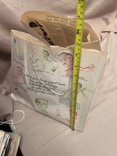 Upcycling Vintage Vinyl Schallplatten Hülle 33er,12",Geschenktüte aus Hüllen,Neuheit,Partytasche - Bild 4 von 4