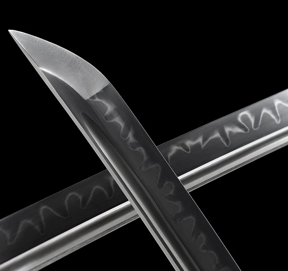 Японский самурай катана меч глины закаленный T10 стали накладной монтаж змея тема - Изображение 2 из 4