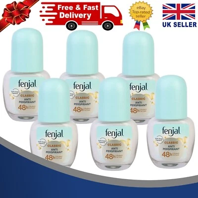 Fenjal Creme Deodorant Roll on Cream 50ml x6