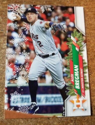 2020 Topps Holiday Alex Bregman Rare Variation Snowball in Hand, code 72