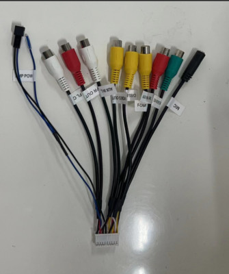 20-Pin Car Stereo Radio RCA Output Wire cables for Junsun autoradio