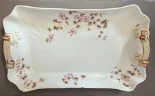 Charles Field Haviland Limoges Meat Platter Pink Flowers CFH GDM