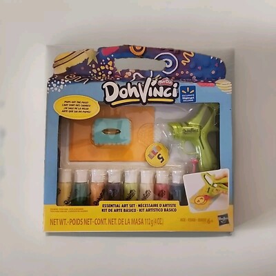 Play-Doh DohVinci Essential Art Set 8 Color Tubes Included 3D Designwork Craft
