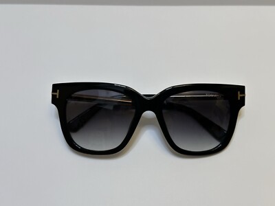 サングラス/メガネ TOMFORD Tracy TF436 01B Tom Ford Square Sunglasses TF436 Tracy 01B Black/Gold 53mm FT0436