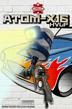 Atom X16 Mini HVLP High Pressure Air Spray Gun Paint Auto Car Detail Sprayer!!