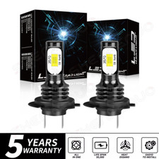 Led Headlight H7 Kit Low Beam Bulbs 6000k Super Bright White Canbus Pack Of 2
