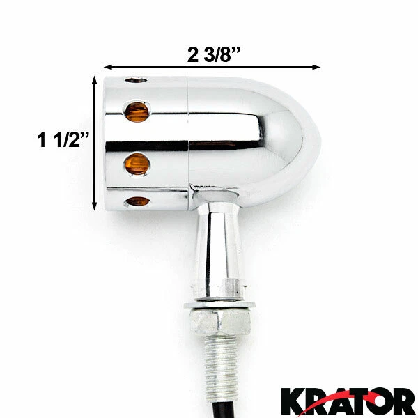 Хромированные указатели поворота для Harley Davidson Dyna Glide Wide Glide FXDWG FXWG - Изображение 4 из 4