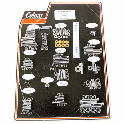 Colony Chrome Knurled Allen Show Bike Bolt Kit 1017 Colony Chrome Knurled Allen Show Bike Bolt Kit 1017
