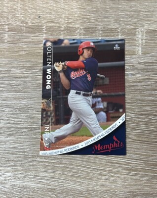 2013 Brandt Memphis Redbirds Kolten Wong Baseball Set Card #2