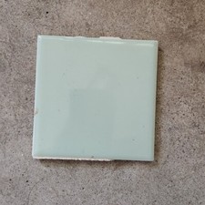 Vintage 1960’s Light Green 4.25” X4.25” Ceramic Glossy Tile Bathroom SunTile