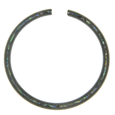 KAISH Acoustic Guitar Soundhole Walnut Rosette Full Abalone Shell Inlay 110*8