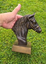 alter Bronze Pferdekopf, 1,7Kg schwer wunderschön und detailreich,nicht signiert