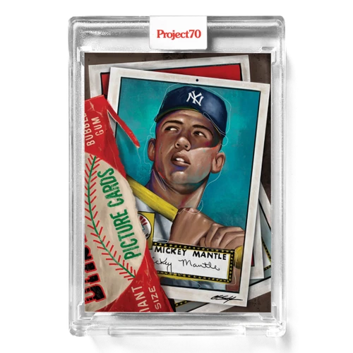2021 TOPPS PROJECT70 #624 Mickey Mantle By Chuck Styles