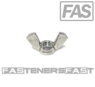 FASTENER CART (10) 1/4-28 Stainless Steel Wing Nut 1/4-28 Butterfly Nut Fine Thread (10 Pcs)