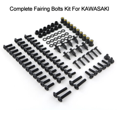 Steel Complete Fairing Bolts Nuts Bodywork Fastener Screws Kit Fit For Kawasaki 