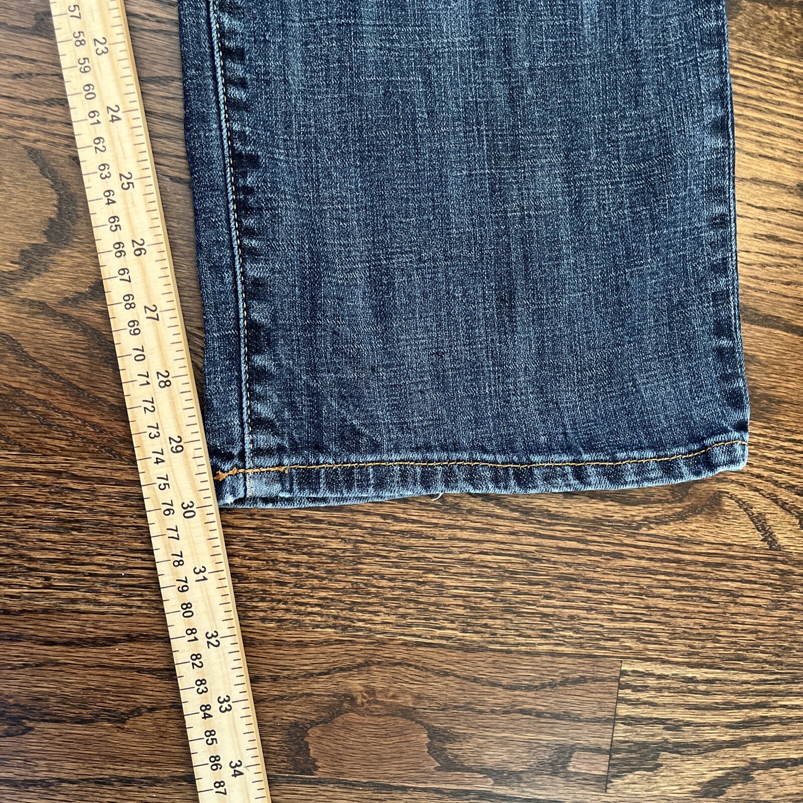 Lucky Brand Men's 361 Vintage Straight Dark Blue Denim Jeans Size 40 X 30 - View 6