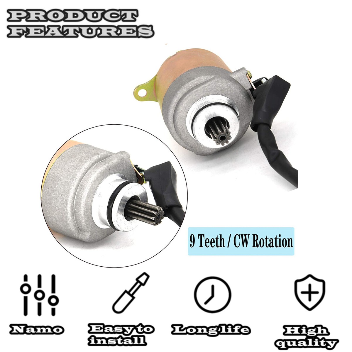 Démarreur TWISTER 150 SERIES 150CC GO KART STARTER M150-1064000 - Foto 12