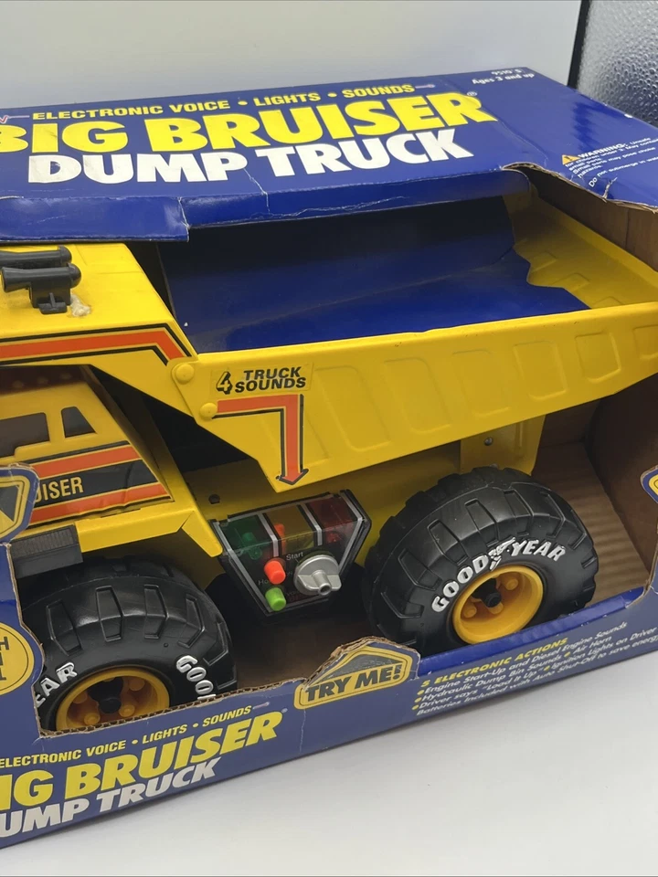Vintage Buddy L Big Bruiser CAT Dump Truck with Sounds 16” Construction Toy - Image 2 of 4