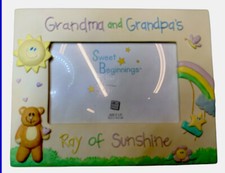Russ Grandma and Grandpa's Ray Of Sunshine 4  x 6  Baby Photo Picture Frame