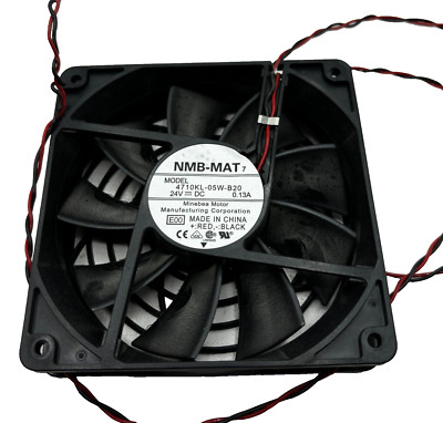 NMB-MAT 4710KL-05W-B20 Server Cooling Fan 24V 0.13A Minebea Motor Black  
