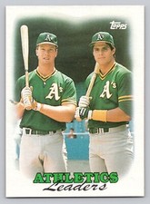 A's Leaders: McGwire, Canseco #759 Prices | 1988 Topps | Baseball