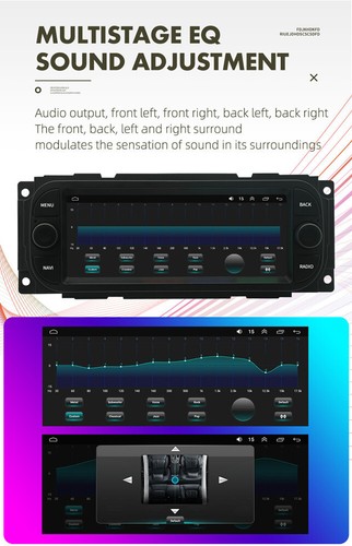 Fit For 2003-2006 Jeep Wrangler Car Radio Stereo Android 10 GPS WIFI Player BT - Picture 15 of 24