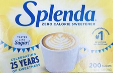 SPLENDA Zero Calorie Sweetener 200 Count Packets 7 oz Box