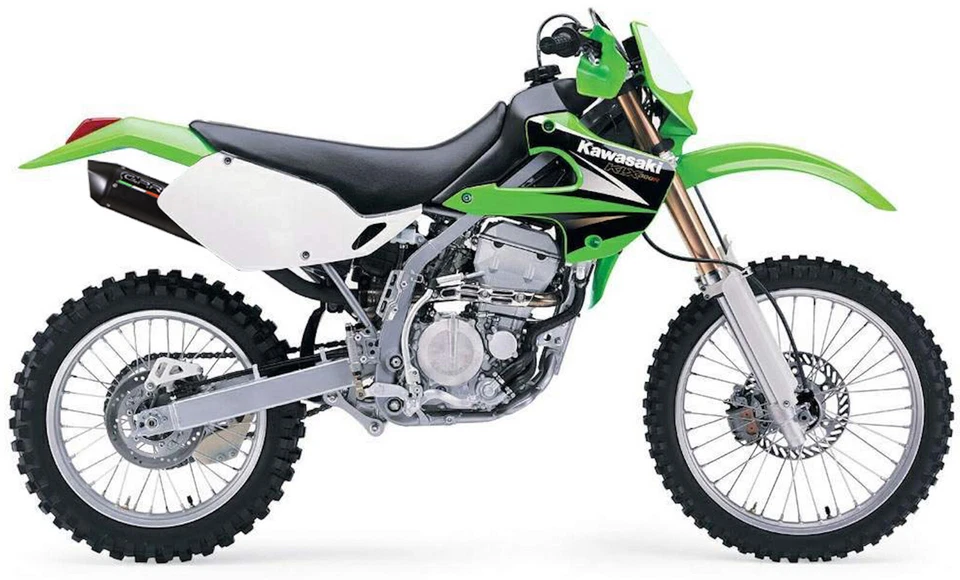 escape aluminio negro gpr para kawasaki klx 300 r 1997 97 1998 98 1999 99 Foto 2 de 3