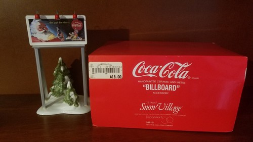 Coca Cola Billboard - Snow Village Department 56 - Picture 2 of 2