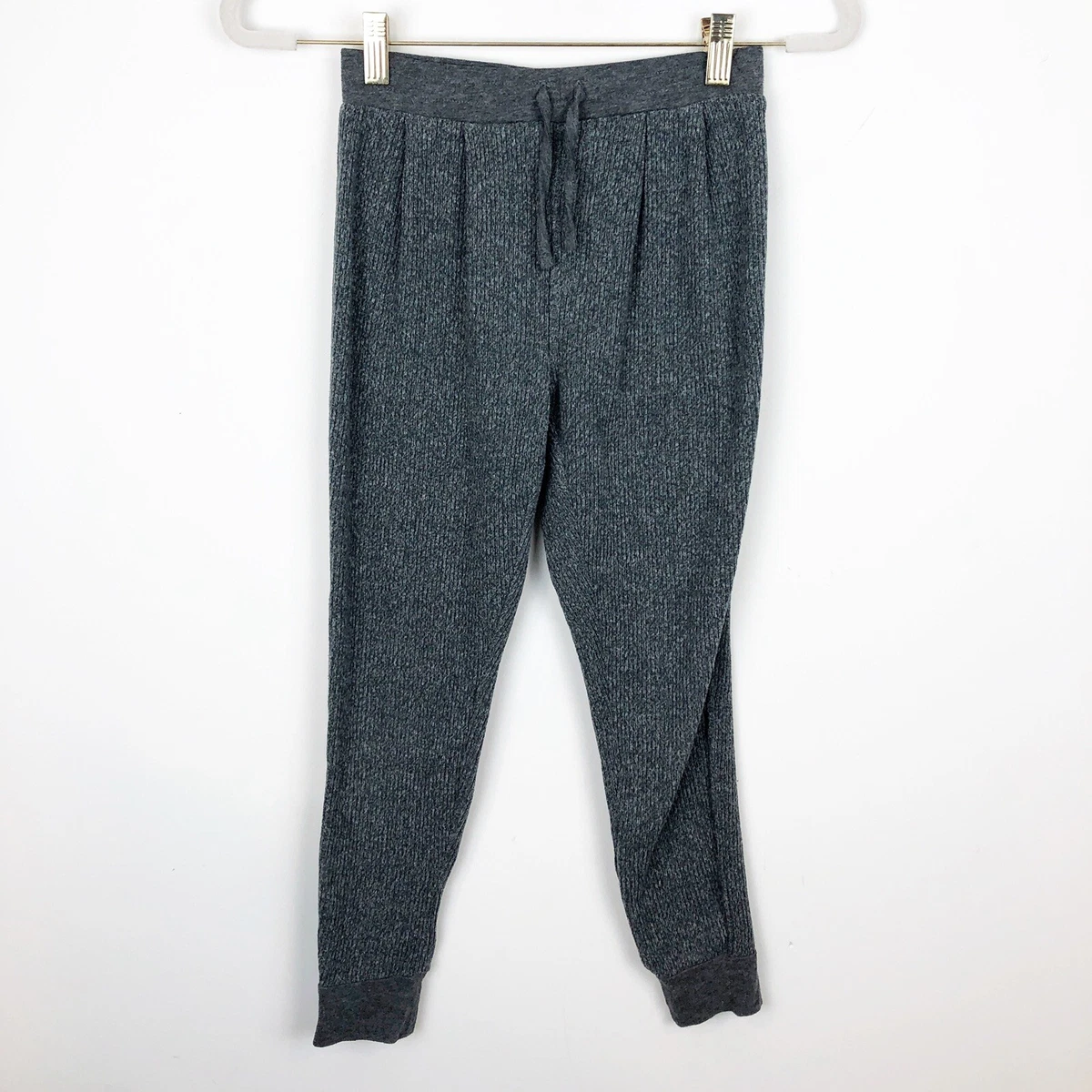 TUCKER TATE GRAY RIBBED ELASTIC WAIST JOGGERS PANTS YOUTH GIRL SZ MEDIUM 7 8