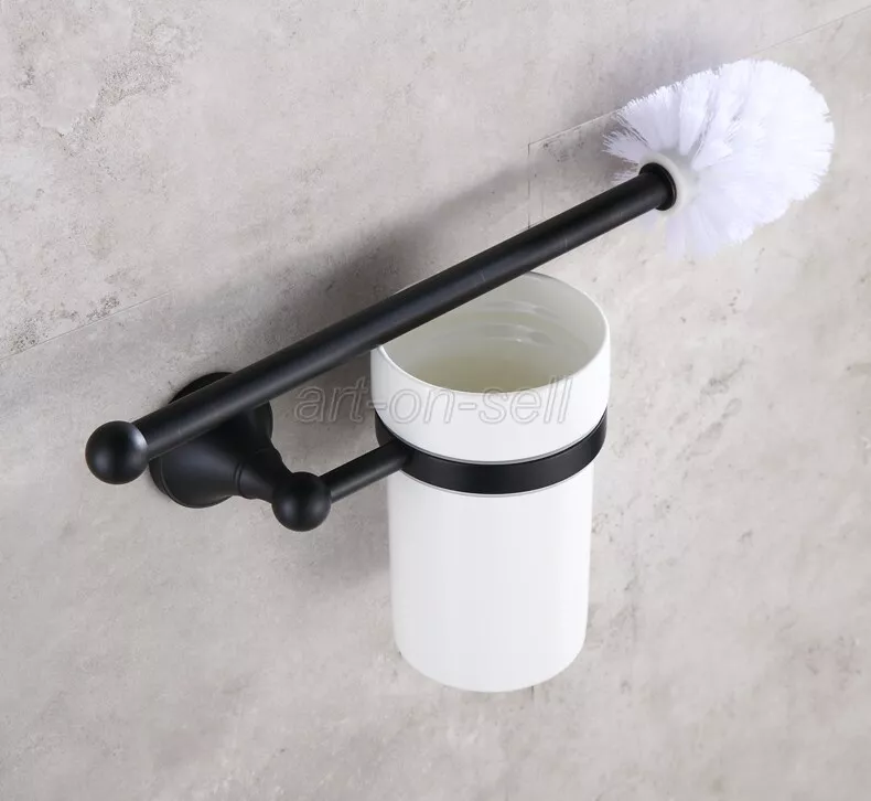 Toilet paper holder and brush set sale