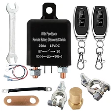 With Feedback Remote Battery Disconnect Switch,Car Battery Cut off Switch 12V 25