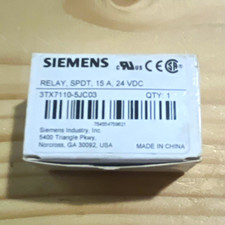 Siemens Plug-In Relay SPDT 15A 24V DC w/ Indicator Light 3TX7110-5JC03