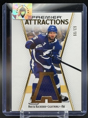 2025-26 Upper Deck Premier Attractions /99 Used Jersey Nikita Kucherov Tampa