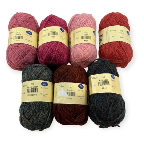 Jamieson's Shetland Spindrift 100% Pure Shetland Wool Multicolor Yarn Lot 198g B image 2