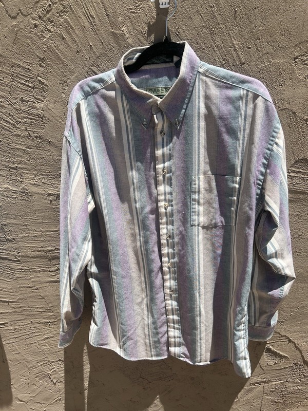 Men’s Long Sleeve Shirt By Loafers By Reed James Size Large 
