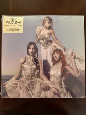 The Warning Everything s Falling Alt Cover Signed Limited Deep Ocean Vinyl WOW!