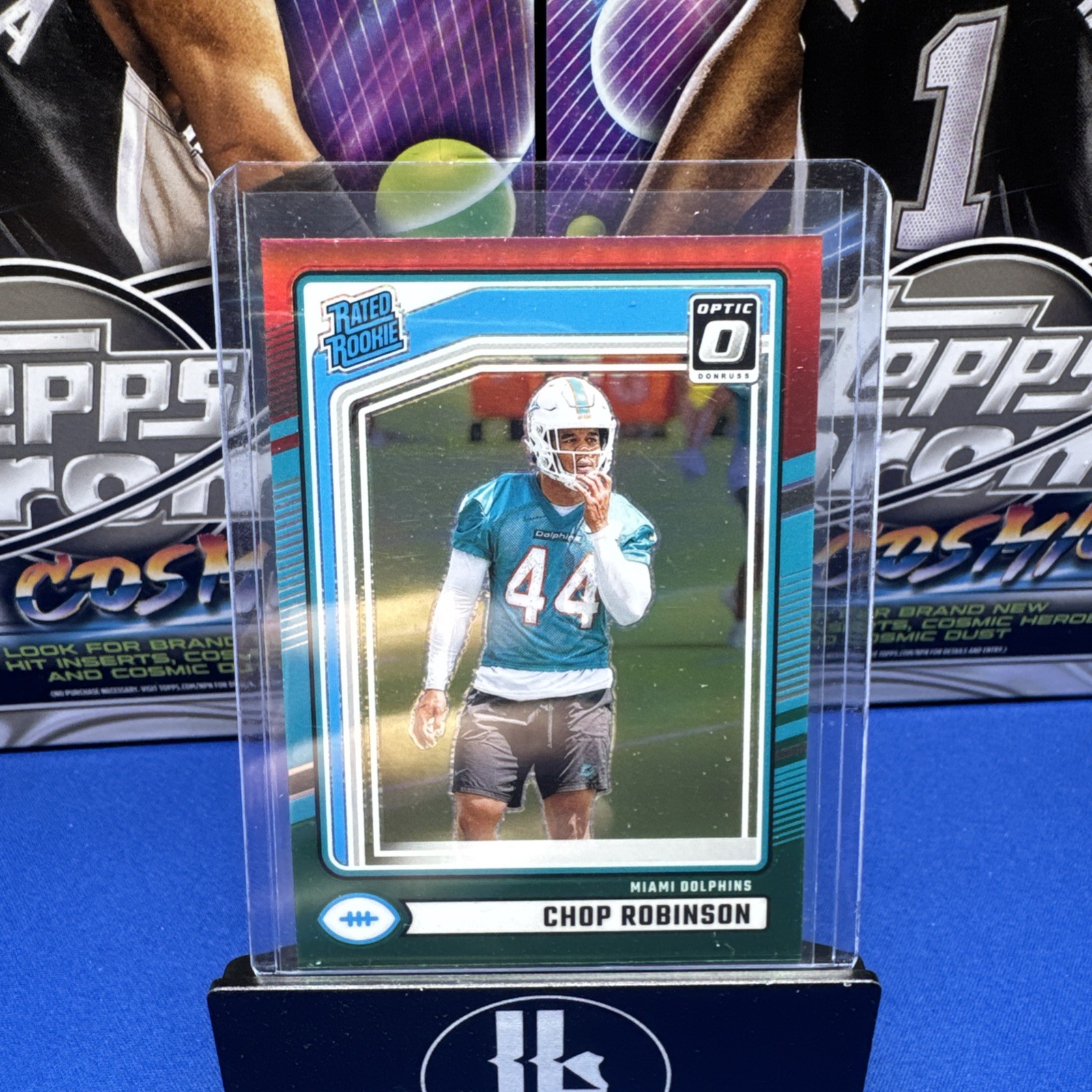 2024 Panini Donruss - Rated Rookie Chop Robinson #351 Optic Preview Red & Green