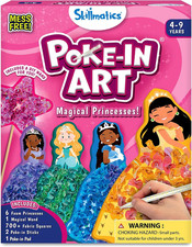 Poke-In Art - Magical Princesses, Mess-Free Fun for Kids, DIY Wood