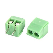 50X 2 Pin Screw Terminal Block 3.5mm Pitch Panel PCB Mount Green